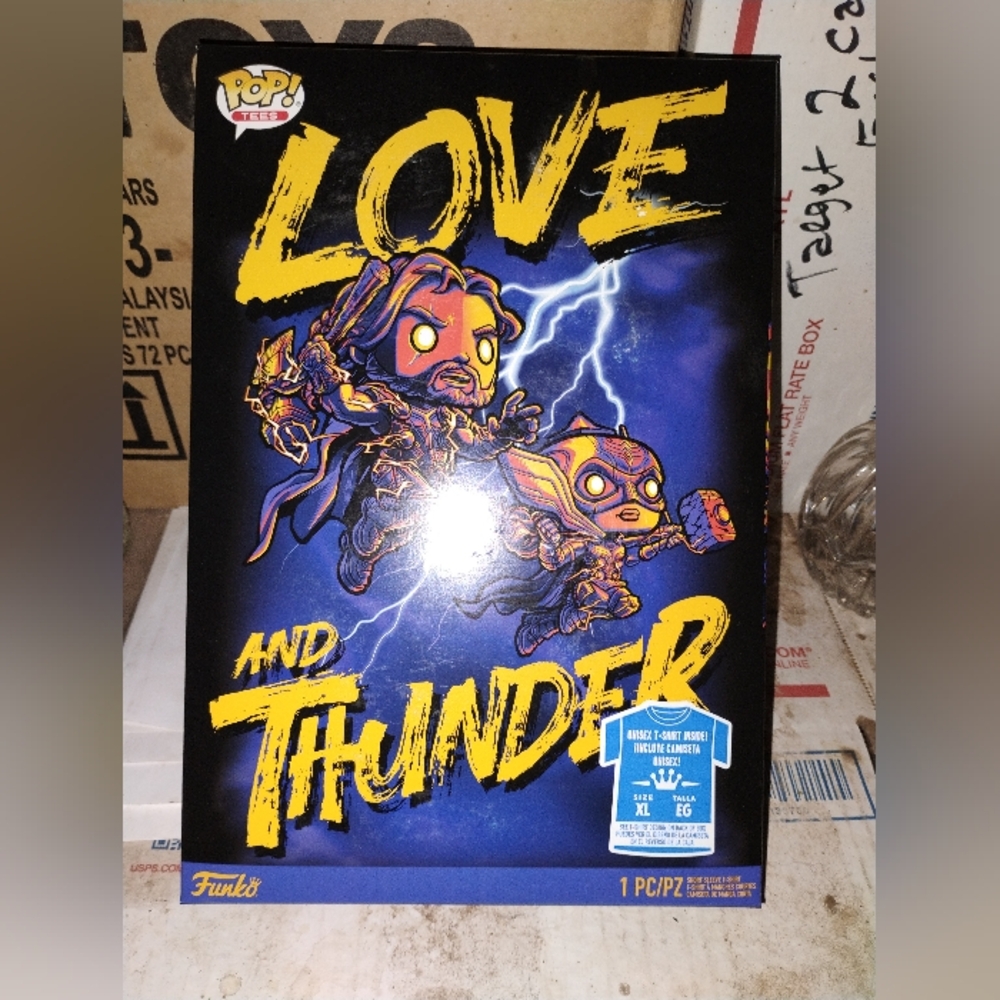 Funko Marvel Thor Love And Thunder Boxed Graphic T-shirt XL GREY FACTORY SEALED